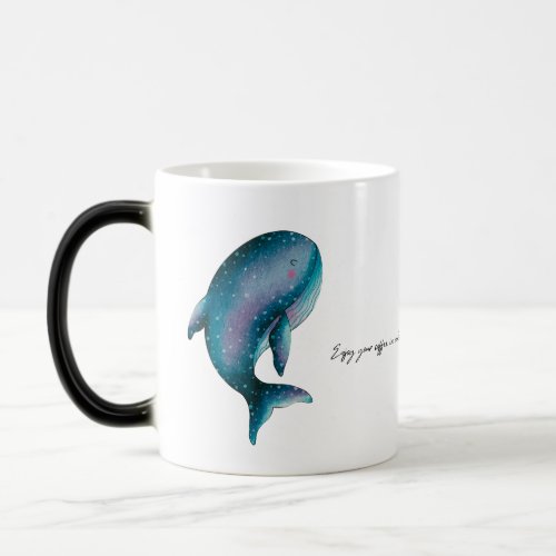 Blue whale coffe mug