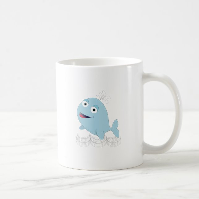Blue Whale Coffee Mug (Right)