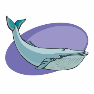 blue whale design photo cutout