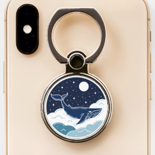 Blue Whale Dream Phone Ring Stand