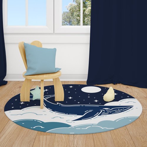 Blue Whale Dream  Rug