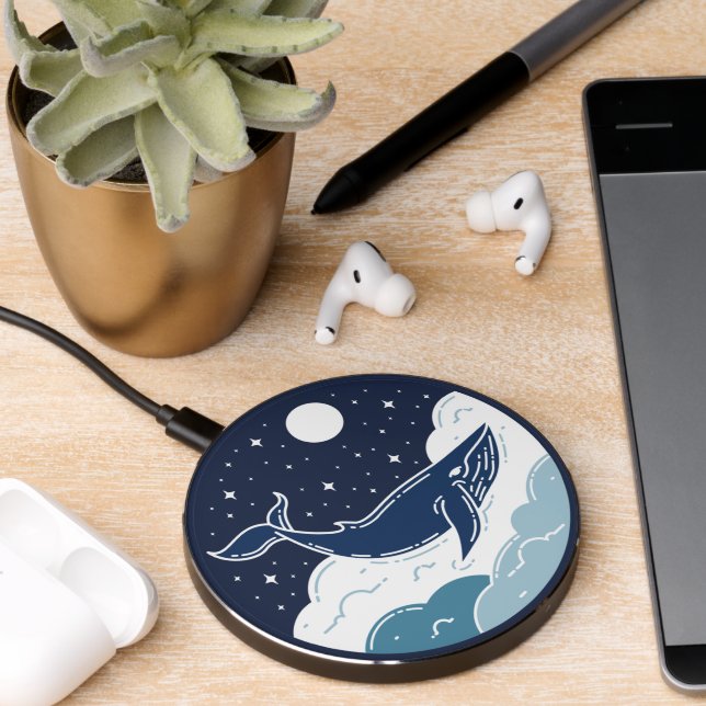 Blue Whale Dream Wireless Charger (Desk 2)