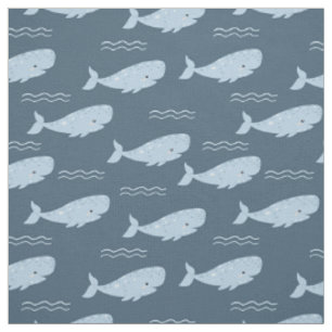 Blue whale fabric