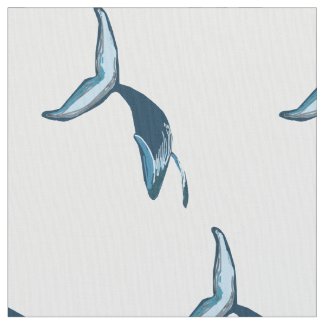 Blue Whale Fabric