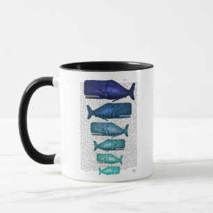 Blue Whale Family Mug