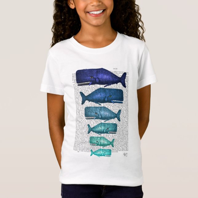 Blue Whale Family T-Shirt (Front)