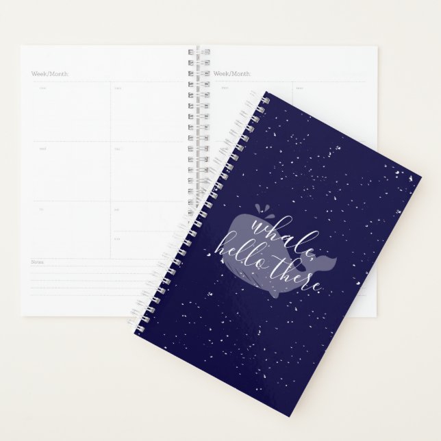 Blue Whale, Hello There Calendar Planner (Display)