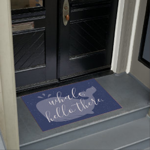 Blue Whale, Hello There Door Mat
