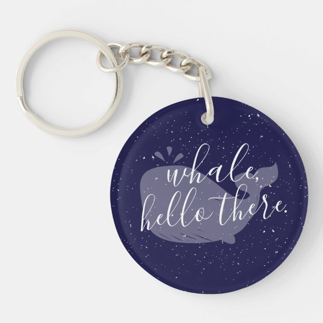Blue Whale, Hello There Key Chain (Front)