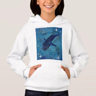  Blue whale Hoodie printed both side 