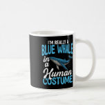 Blue Whale In Human Costume Funny  Coffee Mug<br><div class="desc">Blue Whale In Human Costume Funny</div>