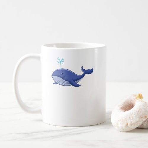 blue whale injects water coffee mug