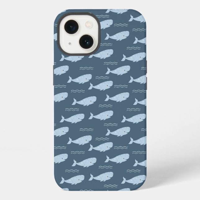 Blue whale iphone case (Back)