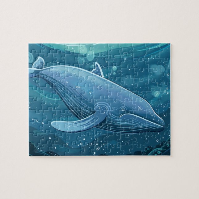 Blue whale   jigsaw puzzle (Horizontal)