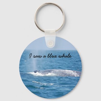 Blue Whale Keychain by pulsDesign at Zazzle