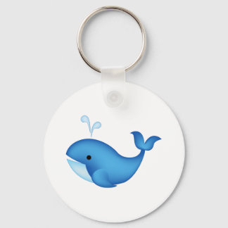 Blue whale keychain