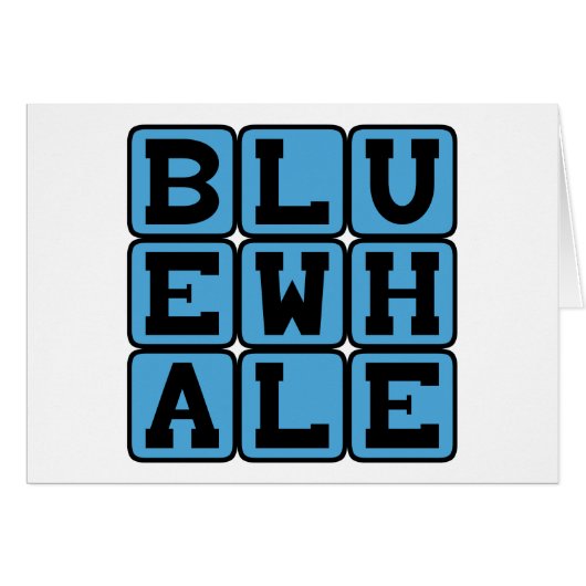 Blue Whale, Marine Mammal (Front Horizontal)