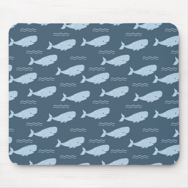Blue whale mouse pad (Front)