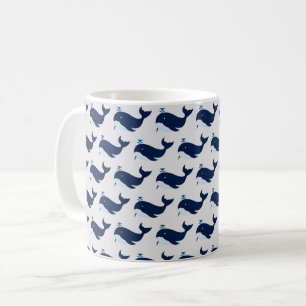 Blue Whale, Nautical Mug