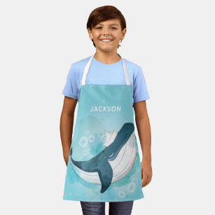 Blue Whale Personalized Apron