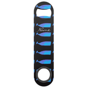blue whale pod on any color speed bottle opener