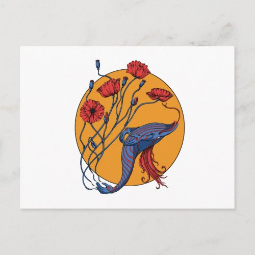 Blue Whale Postcard