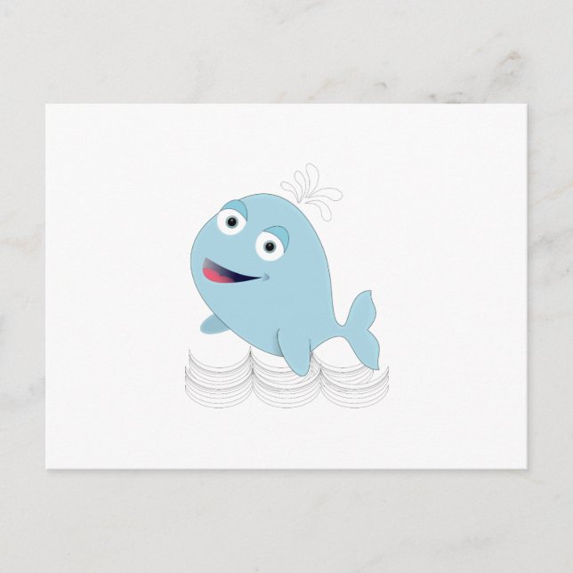 Blue Whale Postcard (Front)