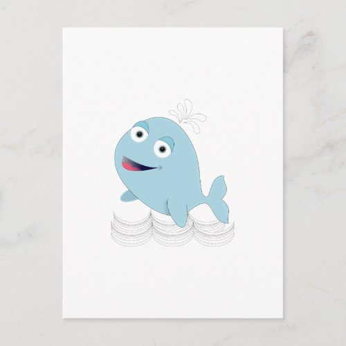 Blue Whale Postcard