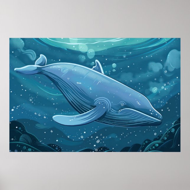 Blue whale   poster (Front)
