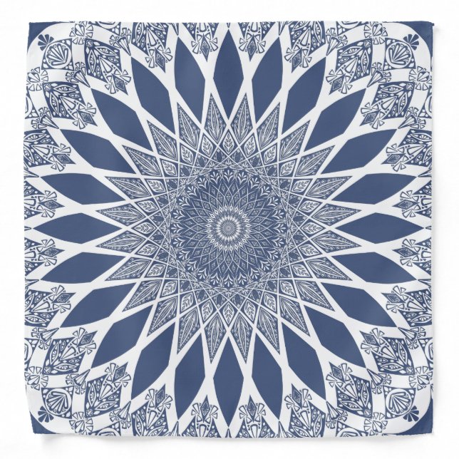 Blue Whale Shark Tristyns Mandala Bandana (Front)