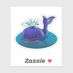 Blue Whale Sticker