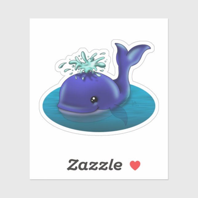 Blue Whale Sticker (Sheet)
