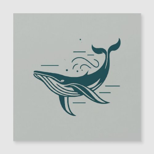 Blue Whale Swimming illustration