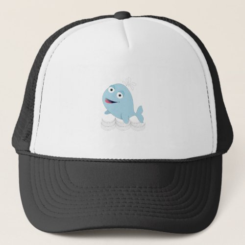 Blue Whale Trucker Hat