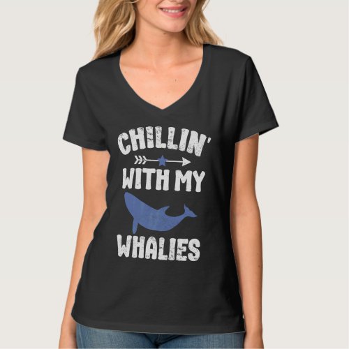 Blue whale watching cetacean  1 T_Shirt