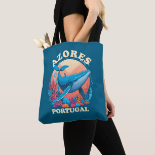 Blue Whale Watching in Azores Tote Bag