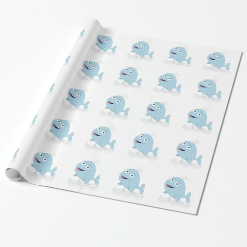 Blue Whale Wrapping Paper