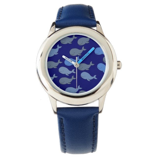 blue whales hour watch (Front)