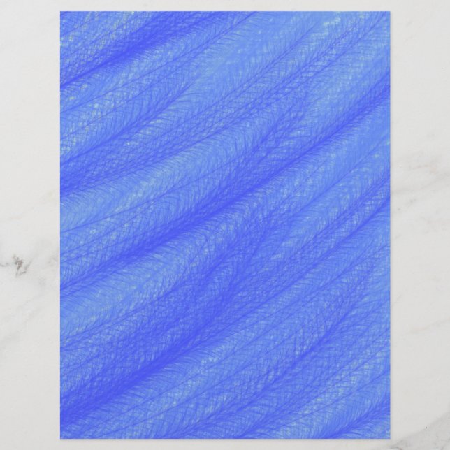 Blue Wheat Fields Scrapbook Paper Bulk Pages (Front)