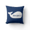 Blue Whimsical Whale Personalized Children's