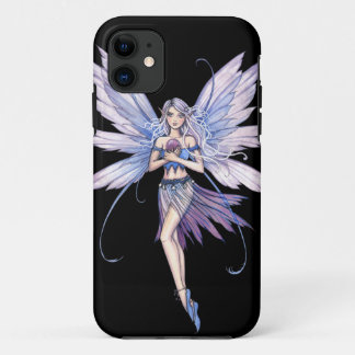 Blue Whispers Fantasy Fairy Art iPhone 11 Case