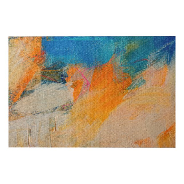Blue white abstract link tree background Wood Wall Art (Front)