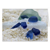 Blue White and Aqua sea glass (Front Horizontal)