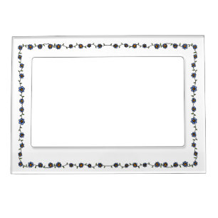 Blue, White and Pink Daisy Chain Frame Art