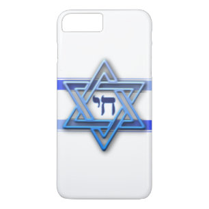 Blue White and The Star of David iPhone 8 Plus/7 Plus Case