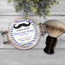 Blue & White Artisan Crafted Shaving Soap Label