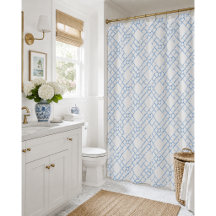 Blue & White Bamboo Trellis 