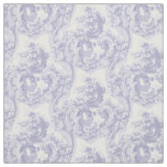 Blue &amp; White Baroque Rococo Louis XV Pattern Fabric