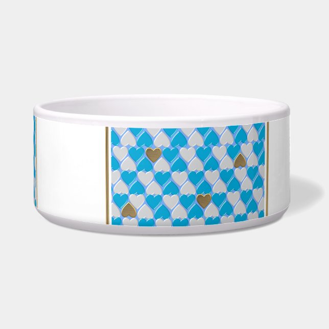 Blue, white Bavarian pattern. Bowl (Front)