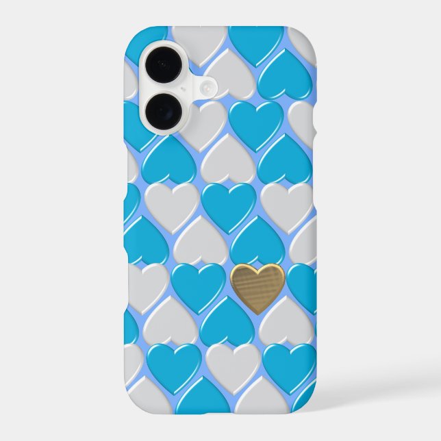 Blue, white Bavarian pattern. Iphone Case (Back)